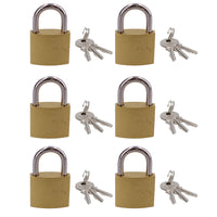 Heavy Duty 38mm Iron Brass Coated Padlock Security Lock Secure 3 Keys