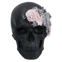 Floral Skulls Ornament Set Of 3 Resin Statue Sculpture House Decoration Home