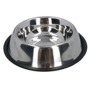 Stainless Steel Medium Non Slip Pet Bowl Dish Food Water Dogs Cats 18cm
