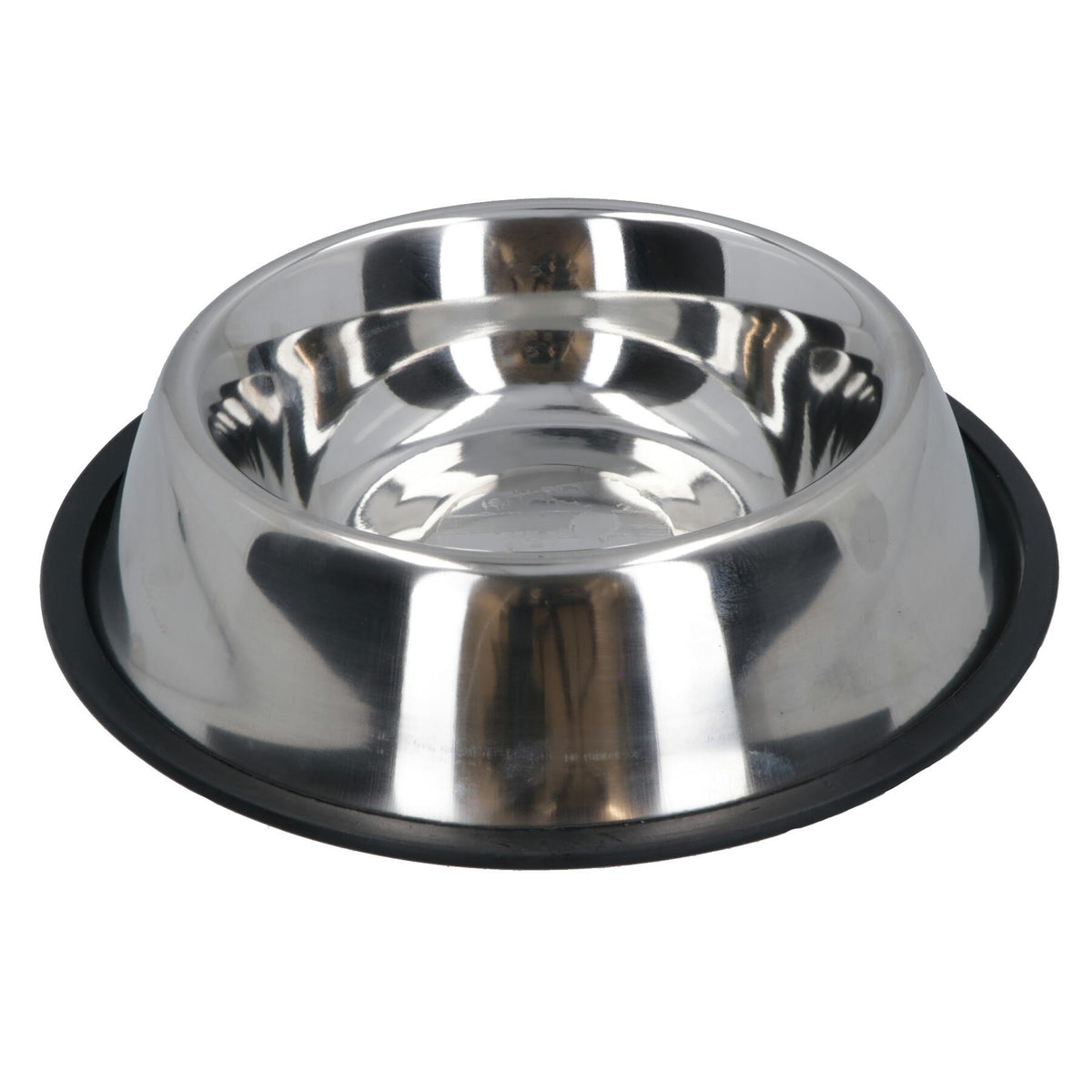 Stainless Steel Medium Non Slip Pet Bowl Dish Food Water Dogs Cats 18cm