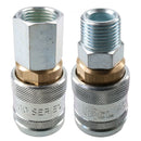 PCL 100 Series Female Coupler Air Hose Fitting 1/2" BSP Female & Male Thread