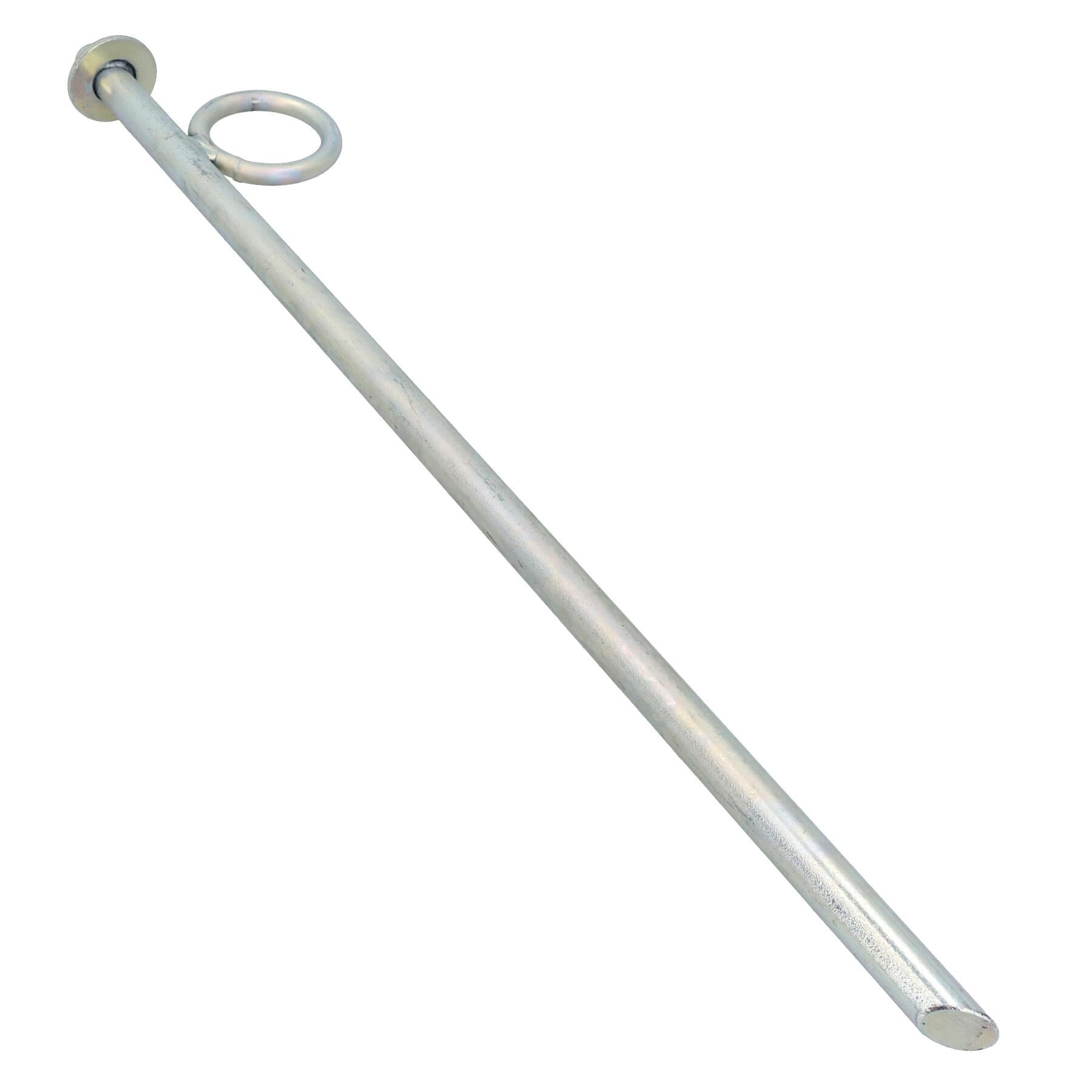 Heavy Canal Mooring Iron Peg Full Ring Galvanised Pin Cleat Anchor River Boat