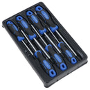 7pc Torx Star Magnetic Screwdriver Set With Cushioned Grip T10 - T30