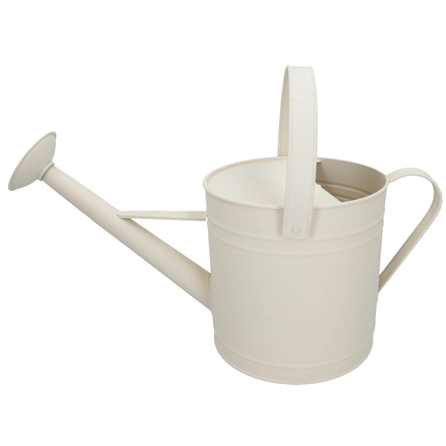 7L Watering Can Cream Steel Metal Water Greenhouse Garden Plants Home