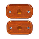 2 x Replacement Amber Orange Side Marker Light / Lamp Trailer Caravan