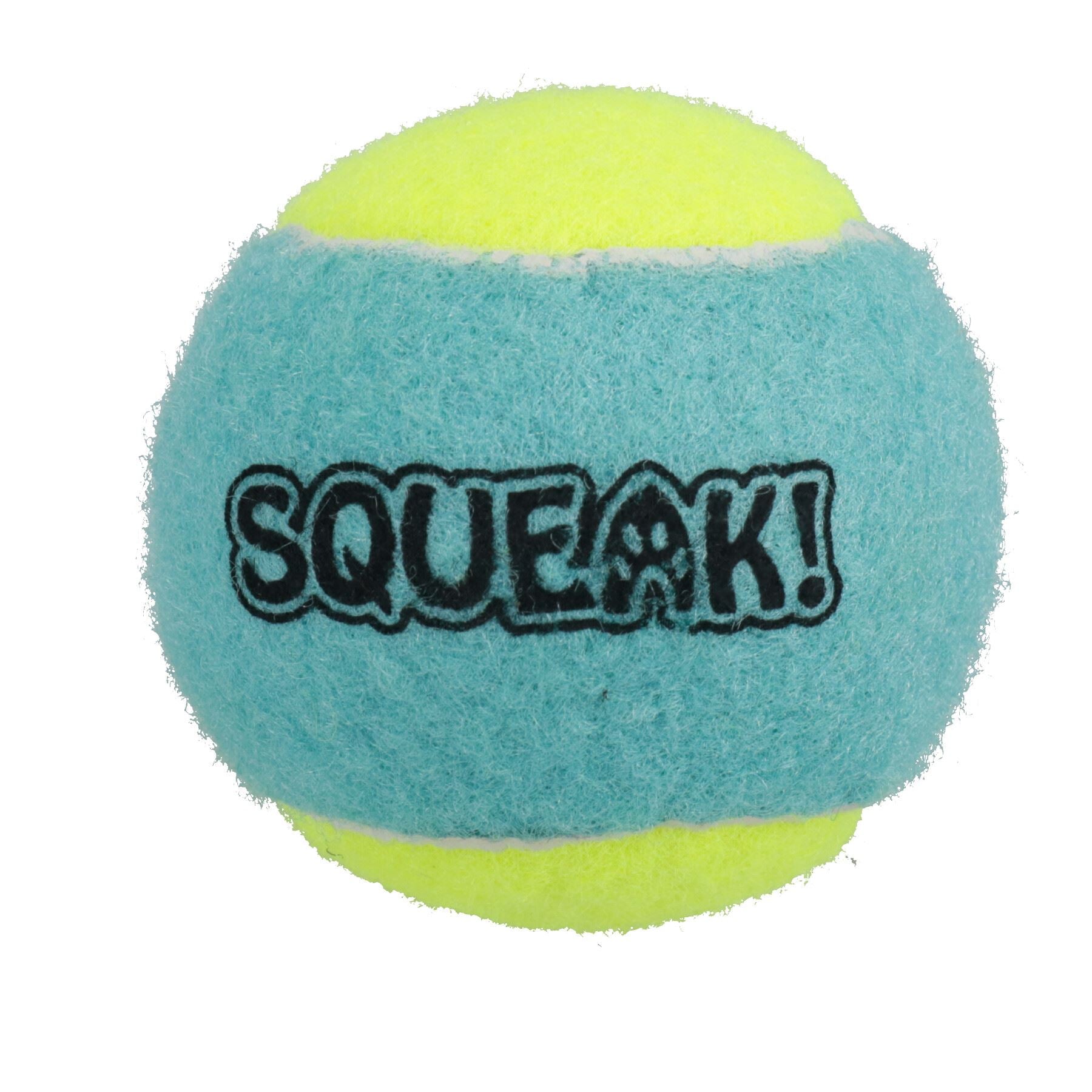 Lot de 3 balles de tennis couinantes de taille moyenne pour chiot, Chuck Fetch Play Time - 6,5 cm