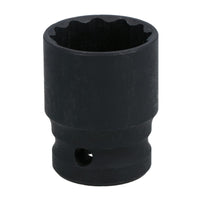 24mm 1/2in. Drive Shallow Metric Impact Impacted Socket 12 Sided Bi-hex