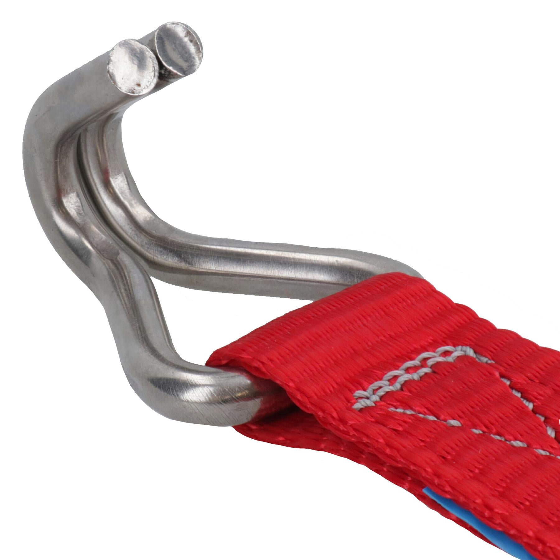 Sangle à cliquet en acier inoxydable pour remorque de bateau 3,7 m 25 mm Crochet à griffe de qualité marine