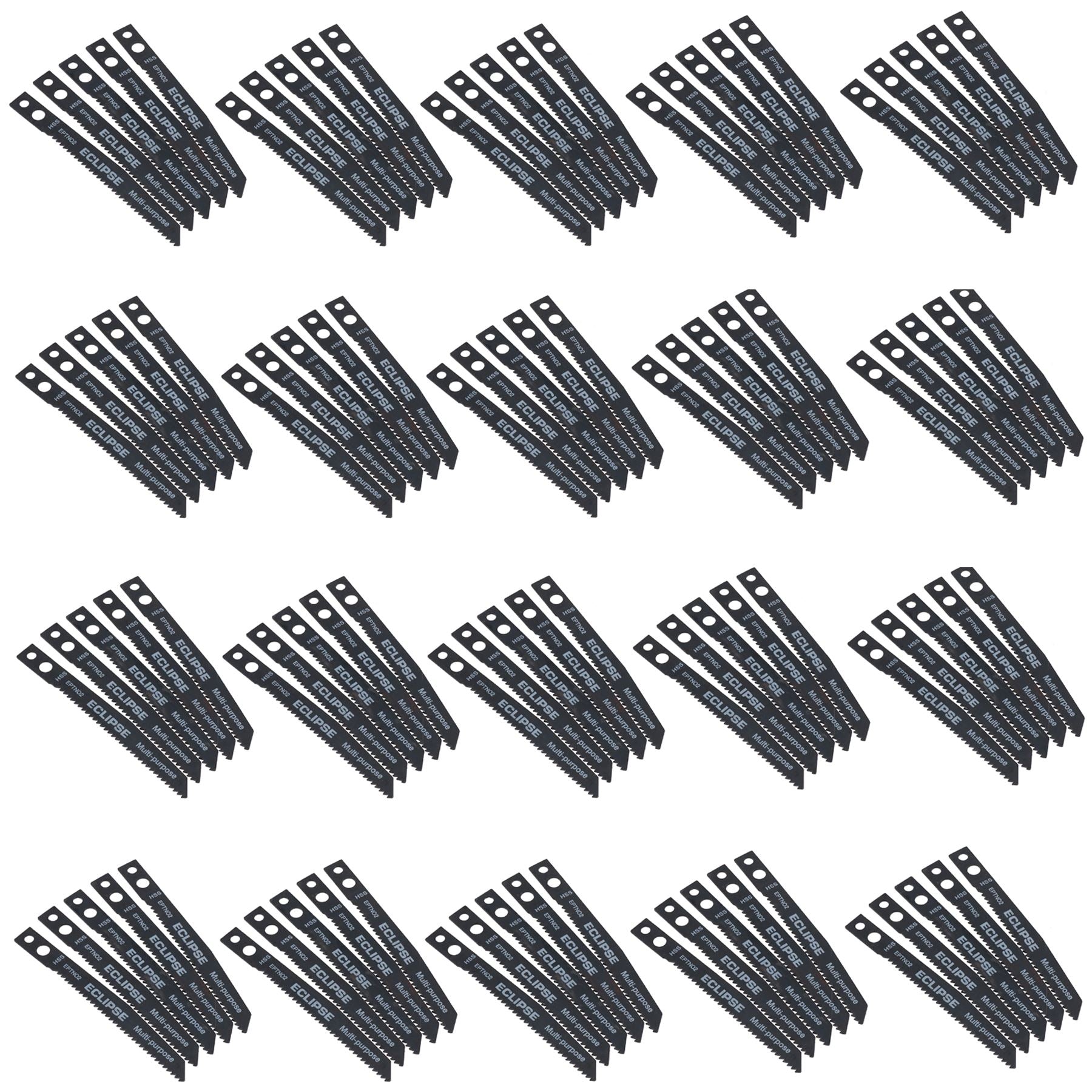 Eclipse Metal Wood Plastic Jigsaw Blades Fine Straight Cut 1.8mm Spacing