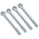 M10 140mm Eye Bolt Single Bolt Zinc Plated Threaded Rings DIN444 Catenary Wire