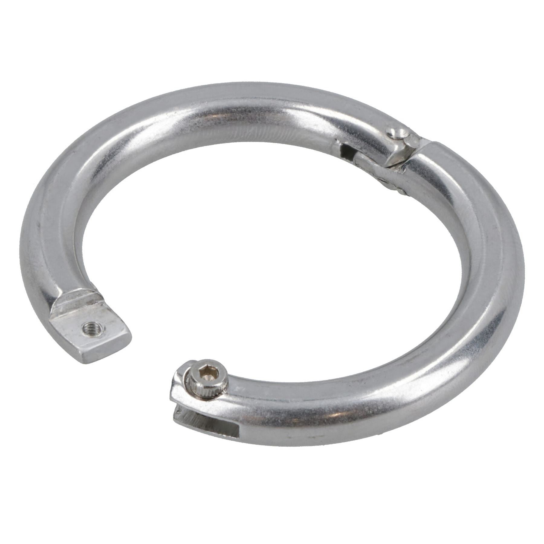 8mm Lockable Split Round Ring Shackle 316 Stainless Steel Splitring