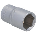 Douille à 6 pans 17 mm 1/2" Super Lock métrique peu profonde CRV à poignée moletée TE798