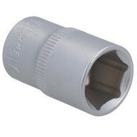 Douille à 6 pans 17 mm 1/2" Super Lock métrique peu profonde CRV à poignée moletée TE798