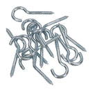 Screw Hook Fasteners Hangers Zinc Coated Finish 10mm Dia 35mm length