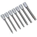 Metric Ball Ended Long Allen Hex Key Sockets 3mm - 10mm 3/8" Drive 7pc