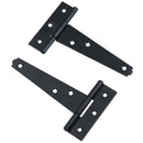 Heavy Duty T Tee Hinge For Sheds Gates Black Powder Coated Finish 4 – 18 Inch