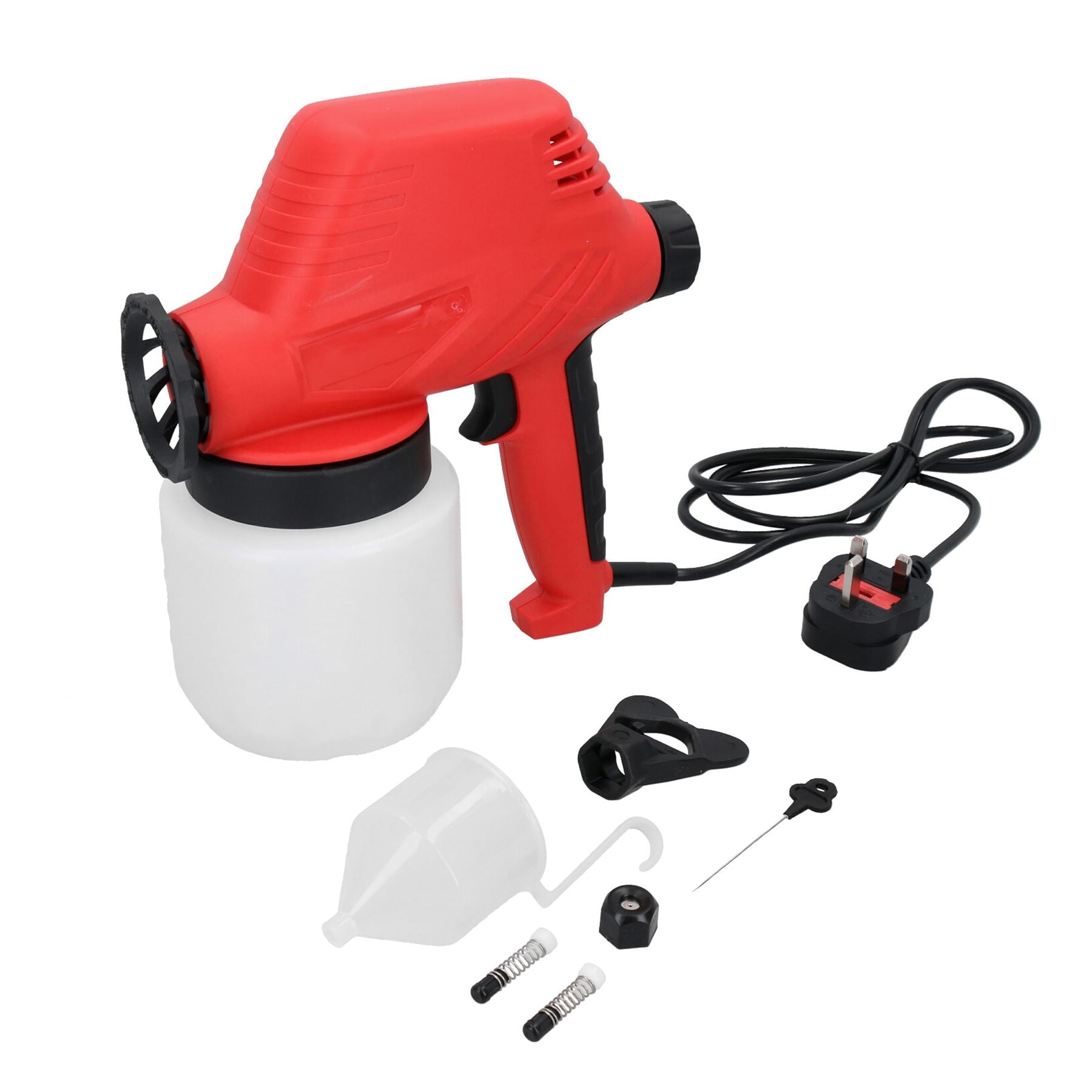 Electric Handheld Paint Sprayer Painting Spray Gun for Fences Sheds 800ml Cup