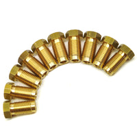 3/8 Zoll x 24 UNF Bremsleitungsverschraubungen aus Messing (männlich und weiblich) für 3/16 Zoll Rohr, 20er-Pack