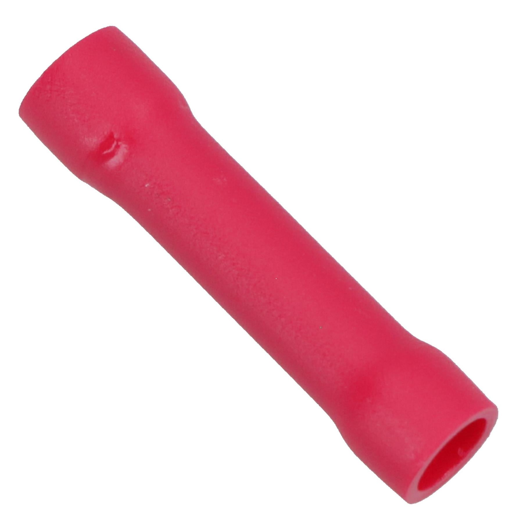 Insulated Straight Butt Connectors Electrical Crimps on Terminals Wire Cable Red