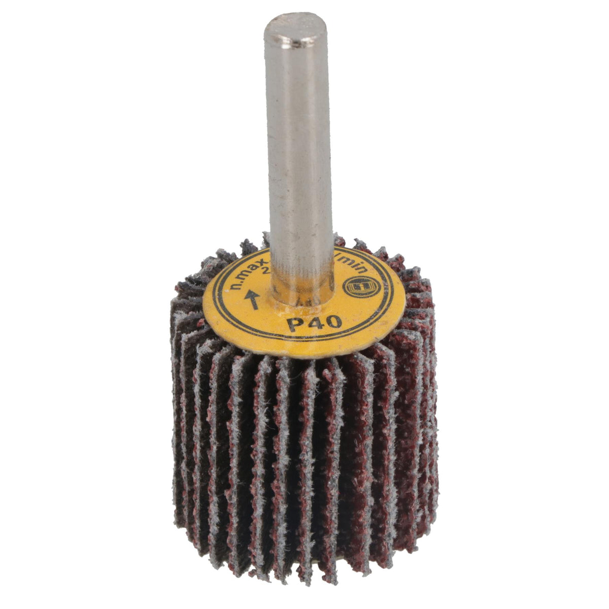 25mm 40 Grit Abrasive Flap Wheel Discs Sanding Rust Removal 6mm Shank