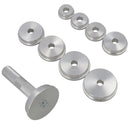Radlagerring- und Dichtungstreibersatz 40 mm - 81 mm, 10-teilig, Aluminium-Kit