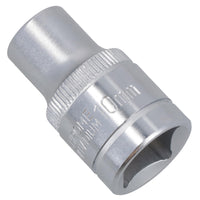 Douille hexagonale simple peu profonde à 6 pans, entraînement 1/2" 10 mm, métrique, Super Lock Bergen
