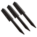 Garden Double Sleeper Corner Support Stake Spike Fastener Brown 670mm Long