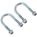 M8 Round Bend U Bolt 34mm x 64mm Width x Length Pipe Clamp Fixing