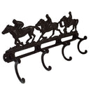 Racing Race Horse Mantel Jacke Kleiderbügel Rack 4 Haken Pegs stabile Wand Haus