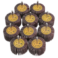 60mm 120 Grit Abrasive Flap Wheel Discs Sanding Rust Removal 6mm Shank