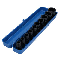 1/2" Drive Shallow Metric Impact Sockets 9 - 27mm 10pc & 1/2" Drive Breaker Bar