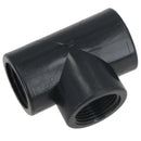 Polypropylene PP 1-1/2in BSP Female Threaded 90° Tee Piece Equal Tees