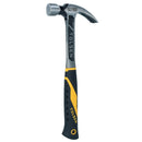 16oz One Piece Forged Claw Hammer with Fibreglass Handle Nail Screw Remover