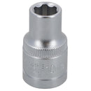 Douille hexagonale simple peu profonde à 6 pans, entraînement 1/2" 10 mm, métrique, Super Lock Bergen