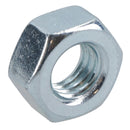 M8 x 1.25mm Hex Full Nut Fastener Hexagonal Metric Nuts Grade 8 Zinc Plated