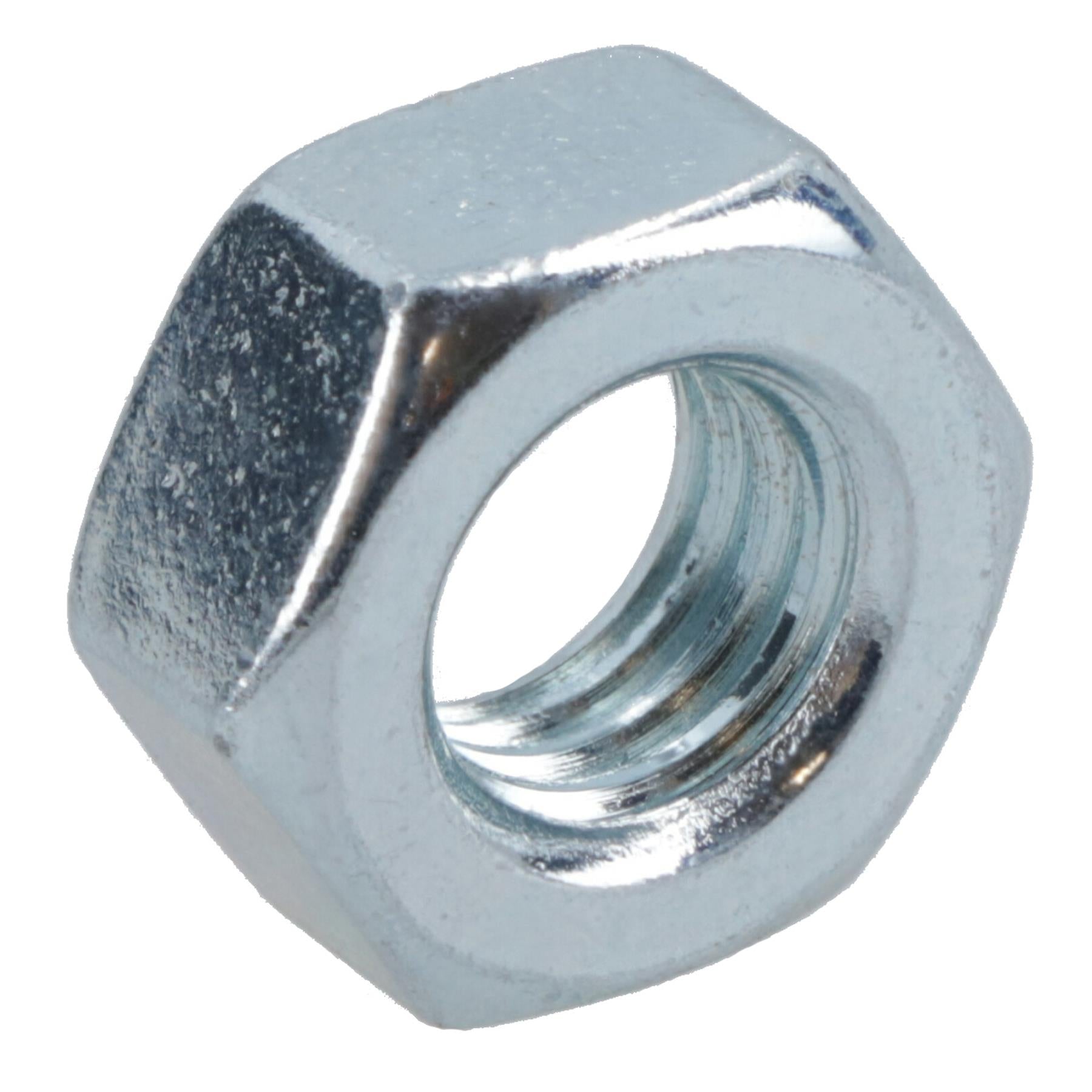M8 x 1.25mm Hex Full Nut Fastener Hexagonal Metric Nuts Grade 8 Zinc Plated