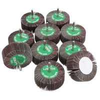120 Grit 80mm Flap Wheel Disc Abrasive Sanding Pads For Drills Grinders 6mm Shank