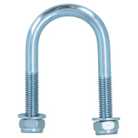 M8 Round Bend U Bolt 34mm x 64mm Width x Length Pipe Clamp Fixing