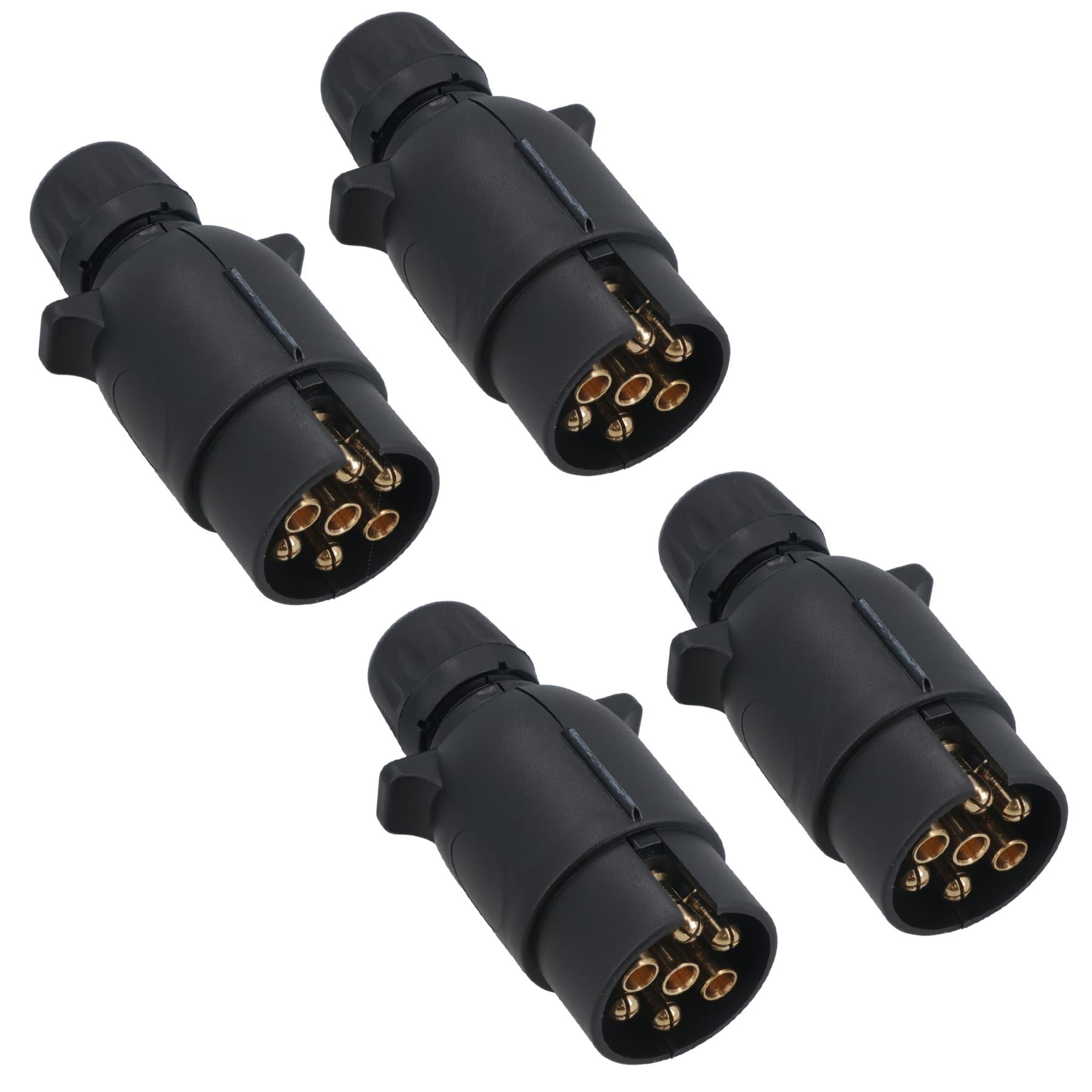 12N 7 Pin Plug Plastic Car Trailer Caravan Electrical Wiring Lights Connector