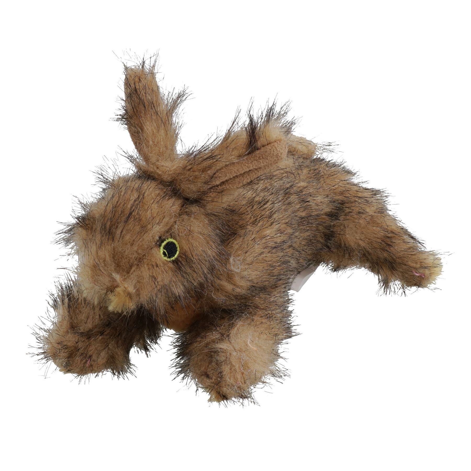 Petit lapin brun en peluche douce avec couineur pour chiot classique