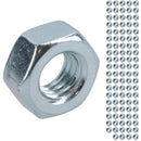 M8 x 1.25mm Hex Full Nut Fastener Hexagonal Metric Nuts Grade 8 Zinc Plated