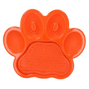 2PK Orange Paw Interactive Dog Slow Feeder & Lick Mat Dog Food Accessories
