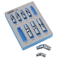 1/4" + 3/8" Drive E Female Torx Star Sockets on Wobble Universal Joint E4 - E16