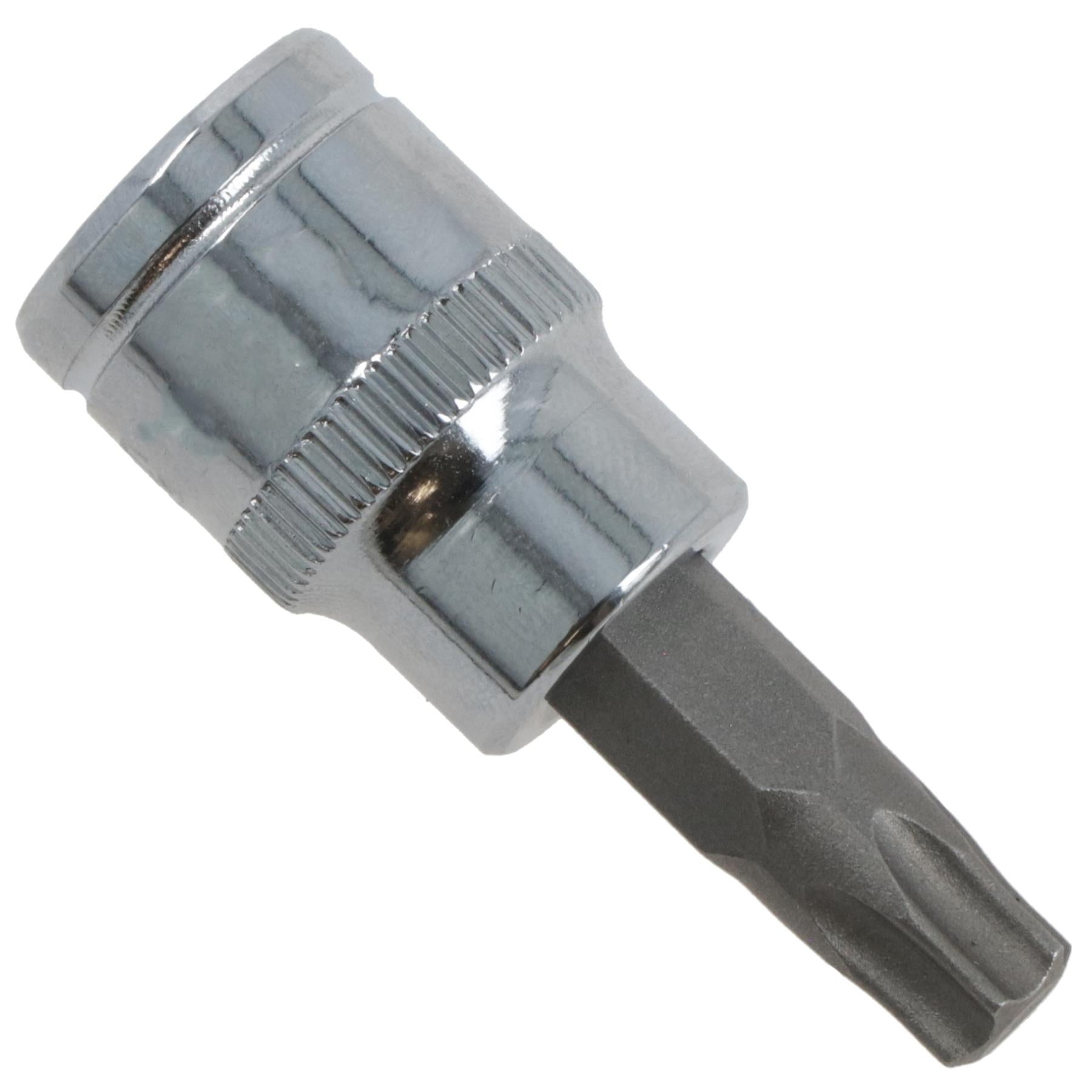 T45 Male Torx Bit Star Socket 3/8" Drive Standard Internal Chrome Vanadium Steel