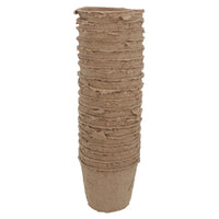 Biodegradable Fibre Plant Pots For Seeds Seedlings Cuttings Round 6 x 6.5cm