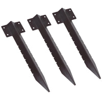 Garden Single Sleeper Straight Support Spike Stake Powder Coated 440mm