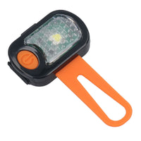 Orange Flashing Safety Waterproof Rectangle USB Blinker Light Night Dog Walk