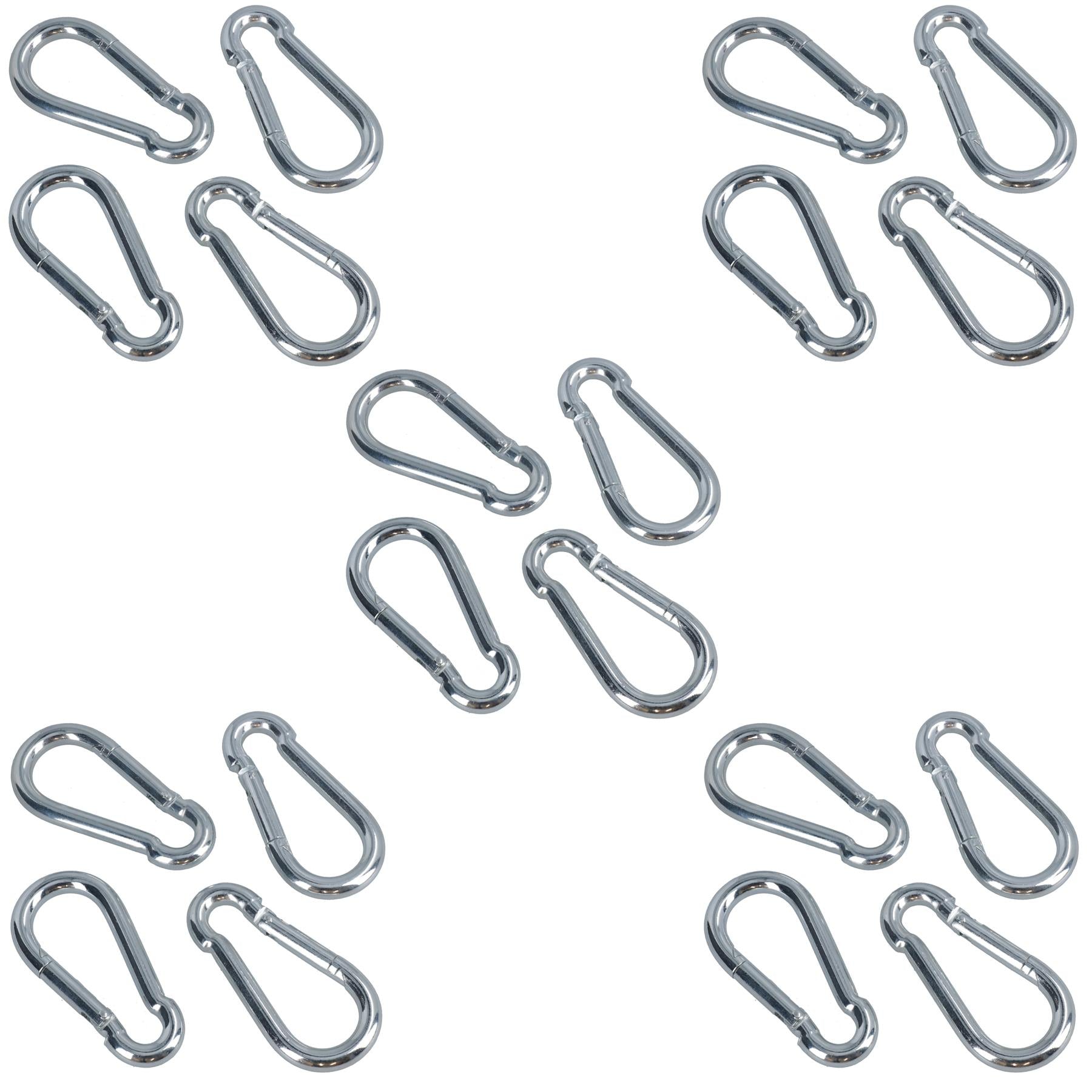 Carabiner Hook Clip Snap Hook Spring Loaded 10mm x 100mm 250kg Capacity