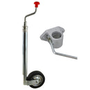 Bradley 42mm Jockey Wheel Trailers Caravans Wheel Telescopic & Cast Clamp
