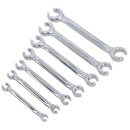 Metric Brake Gas Fuel Pipe Flare Nut Spanner Wrench 8mm – 24mm 7pc Set
